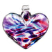Kitras : Berry Multi Hearts Glass Ornament in Berry -