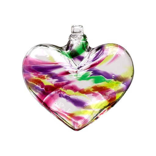 Kitras : Heart of Winter Carnival Glass Ornament - Kitras : Heart of Winter Carnival Glass Ornament