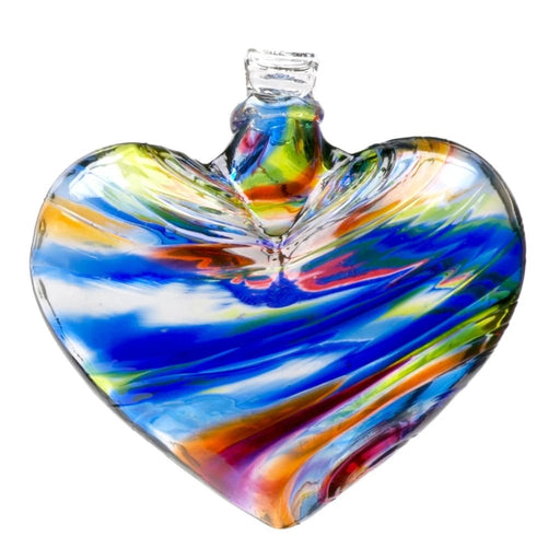 Kitras : Sunny Sky Multi Hearts Glass Ornament -