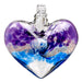 Kitras : Van Glow Hearts Glass Ornament in Purple/Blue -
