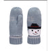 Knit Snowman Mittens - Fashion by Mirabeau - Knit Snowman Mittens - Fashion by Mirabeau