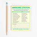Knock Knock : Awesome Citation Nifty Note Pad (Pastel Version) -