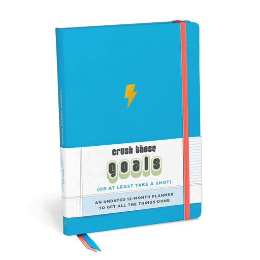 Knock Knock : Crush Those Goals Undated Planner & Weekly Agenda Notebook -