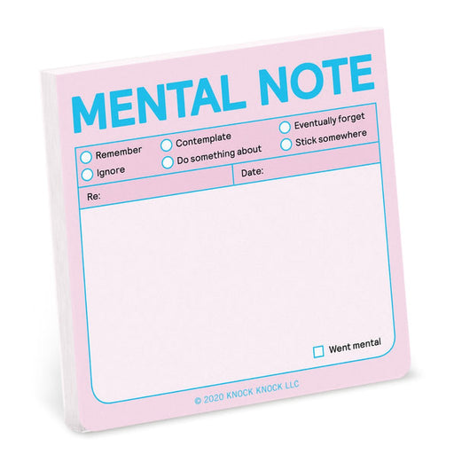 Knock Knock : Mental Note Sticky Notes (Pastel Version) - Knock Knock : Mental Note Sticky Notes (Pastel Version)