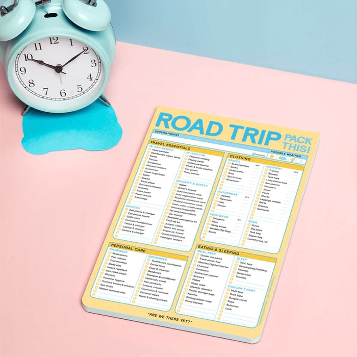 Knock Knock : Road Trip Packing List Pad -