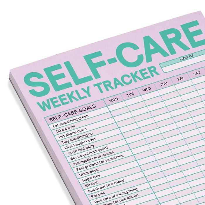 Knock Knock : Self-Care Weekly Tracker Pad -