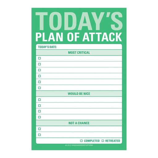 Knock Knock : Today's Plan of Attack Great Big Sticky Notes - Knock Knock : Today's Plan of Attack Great Big Sticky Notes