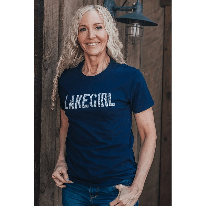Lakegirl : Navy Simply Lakegirl Tee -