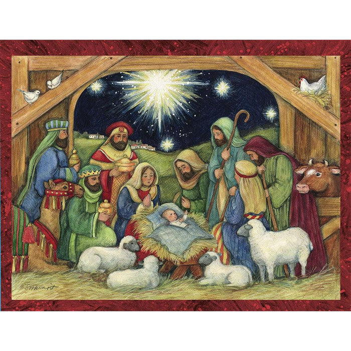 Lang : "Adore Him" Boxed Christmas Card (18 pack) - Lang : "Adore Him" Boxed Christmas Card (18 pack) - Annies Hallmark and Gretchens Hallmark, Sister Stores