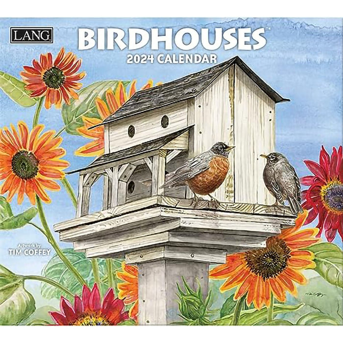 Lang : Birdhouses 2024 Wall Calendar - Lang : Birdhouses 2024 Wall Calendar