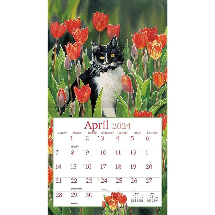 Lang : Cats In The Country 2024 Wall Calendar - Lang : Cats In The Country 2024 Wall Calendar
