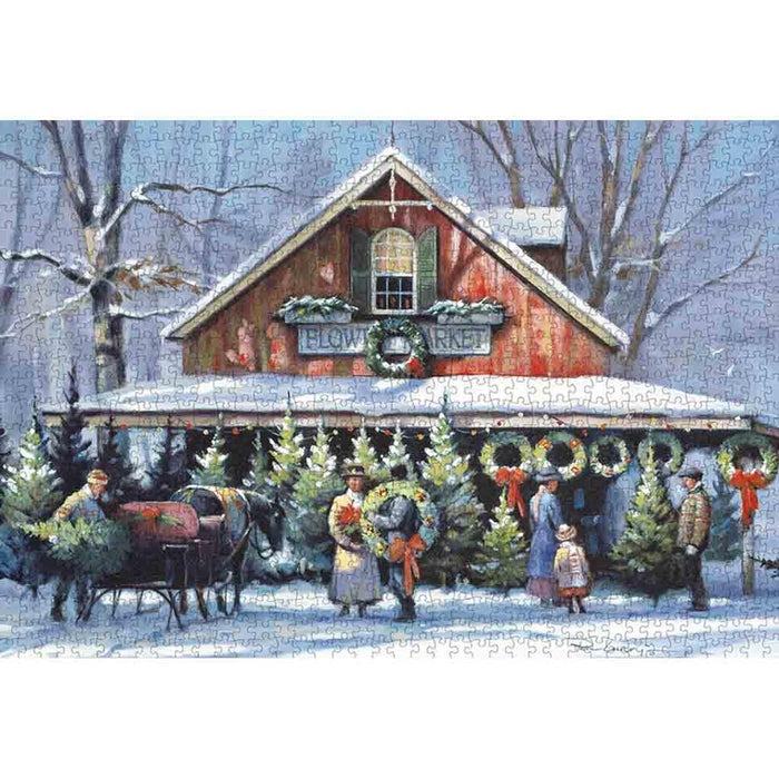 Lang : Christmas at the Flower Market 1000pc Jigsaw Puzzle - Lang : Christmas at the Flower Market 1000pc Jigsaw Puzzle - Annies Hallmark and Gretchens Hallmark, Sister Stores