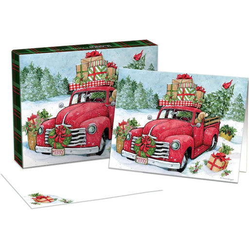 Lang : Christmas Truck Assorted Boxed Christmas Cards (18 pack) - Lang : Christmas Truck Assorted Boxed Christmas Cards (18 pack) - Annies Hallmark and Gretchens Hallmark, Sister Stores