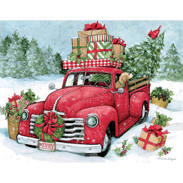Lang : Christmas Truck Assorted Boxed Christmas Cards (18 pack) - Lang : Christmas Truck Assorted Boxed Christmas Cards (18 pack) - Annies Hallmark and Gretchens Hallmark, Sister Stores