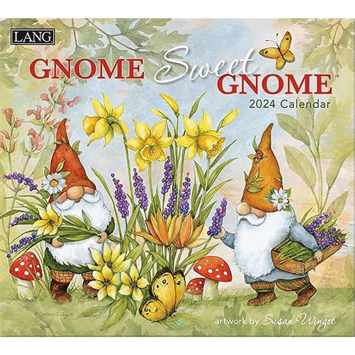 Lang : Gnome Sweet Gnome 2024 Wall Calendar - Lang : Gnome Sweet Gnome 2024 Wall Calendar