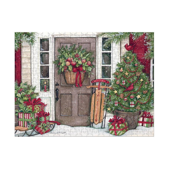 Lang : Holiday Door 500 Piece Puzzle - Lang : Holiday Door 500 Piece Puzzle - Annies Hallmark and Gretchens Hallmark, Sister Stores