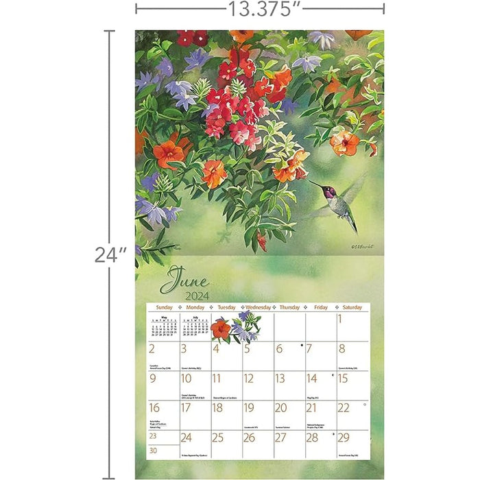 Lang : Hummingbirds 2024 Wall Calendar - Lang : Hummingbirds 2024 Wall Calendar