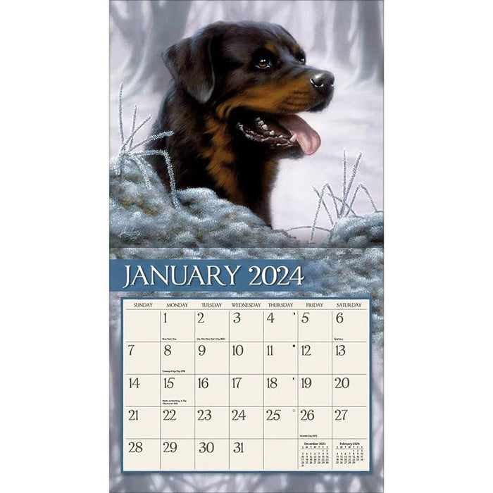 Lang : Love Of Dogs 2024 Wall Calendar - Lang : Love Of Dogs 2024 Wall Calendar