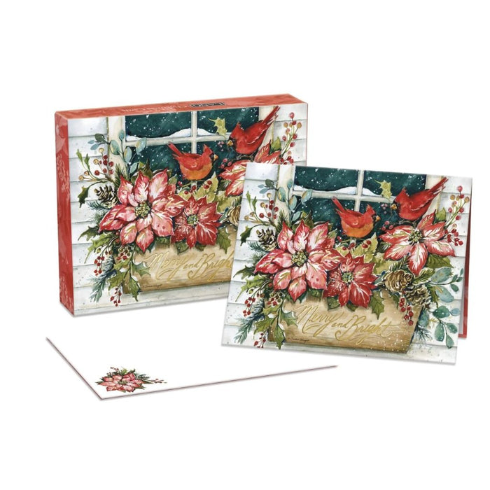 Lang : Merry And Bright Greetings Boxed Christmas Cards (18 pack) - Lang : Merry And Bright Greetings Boxed Christmas Cards (18 pack)