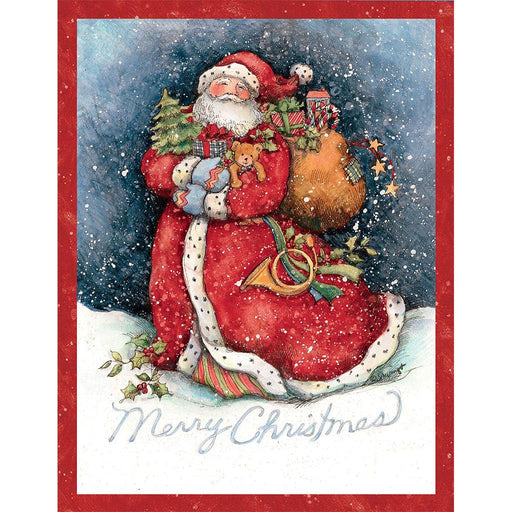 Lang : "Merry Santa" Boxed Christmas Card (18 pack) - Lang : "Merry Santa" Boxed Christmas Card (18 pack) - Annies Hallmark and Gretchens Hallmark, Sister Stores