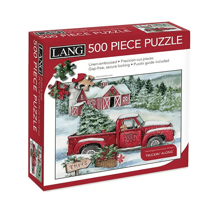 Lang : Santa's Truck Puzzle - 500 Pc - Lang : Santa's Truck Puzzle - 500 Pc - Annies Hallmark and Gretchens Hallmark, Sister Stores