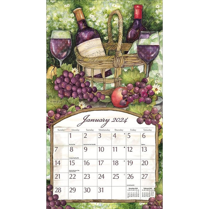 Lang : Wine Country 2024 Wall Calendar - Lang : Wine Country 2024 Wall Calendar