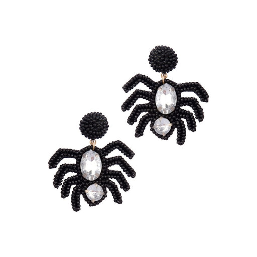 Laura Janelle : Black Rhinestone Spider Earrings - Laura Janelle : Black Rhinestone Spider Earrings