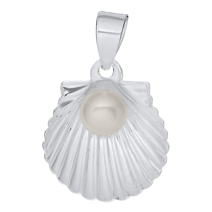 LeStage® Cape Cod : Scallop Shell With Pearl Necklace - LeStage® Cape Cod : Scallop Shell With Pearl Necklace