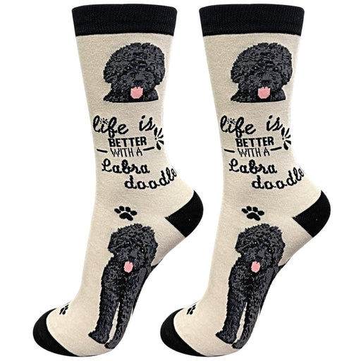 Life Is Better With A Black Labradoodle Unisex Socks - Life Is Better With A Black Labradoodle Unisex Socks