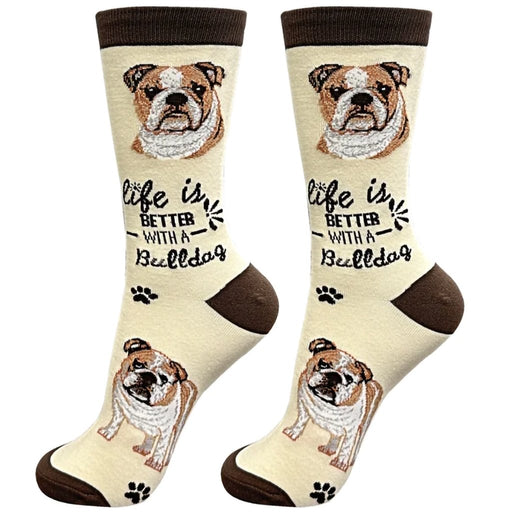 Life Is Better With A Bulldog Unisex Socks - Life Is Better With A Bulldog Unisex Socks
