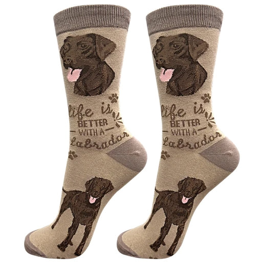 Life Is Better With A Chocolate Labrador Unisex Socks - Life Is Better With A Chocolate Labrador Unisex Socks