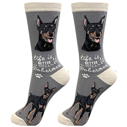 Life Is Better With A Doberman Unisex Socks - Life Is Better With A Doberman Unisex Socks