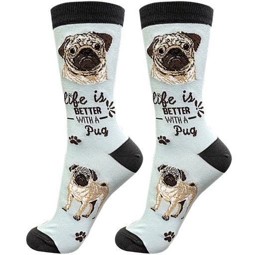 Life Is Better With A Pug Unisex Socks - Life Is Better With A Pug Unisex Socks