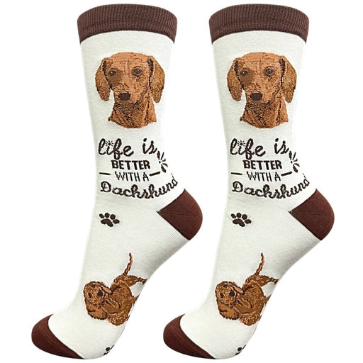 Life Is Better With A Red Dachshund Unisex Socks - Life Is Better With A Red Dachshund Unisex Socks
