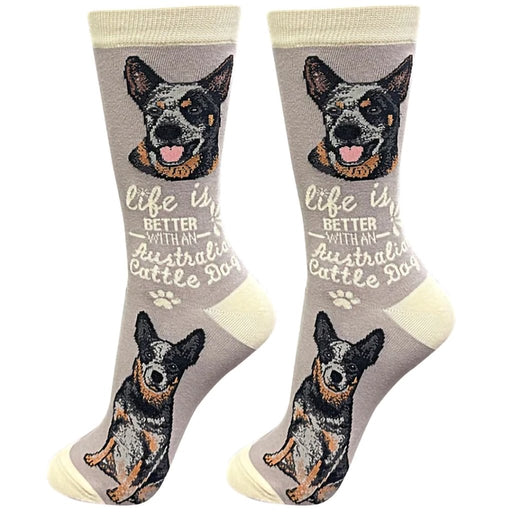 Life Is Better With An Australian Cattle Dog Unisex Socks - Life Is Better With An Australian Cattle Dog Unisex Socks