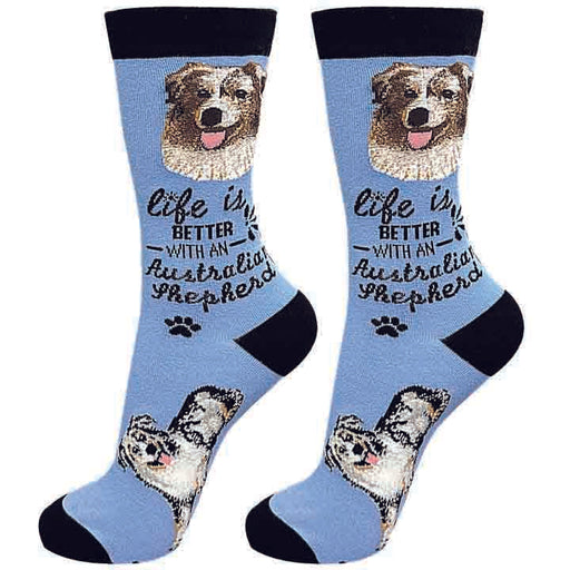 Life Is Better With An Australian Shepherd Unisex Socks - Life Is Better With An Australian Shepherd Unisex Socks