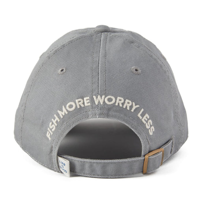 Life Is Good : Fish More Worry Less Hooks and Tackle Chill Cap - Life Is Good : Fish More Worry Less Hooks and Tackle Chill Cap