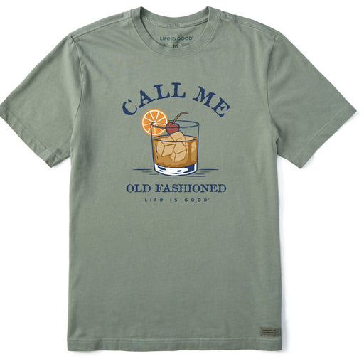 Life Is Good : Men's Call Me Old Fashioned Short Sleeve Tee - Life Is Good : Men's Call Me Old Fashioned Short Sleeve Tee
