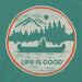 Life Is Good : Men's Canoe Coin Long Sleeve Crusher Tee - Life Is Good : Men's Canoe Coin Long Sleeve Crusher Tee