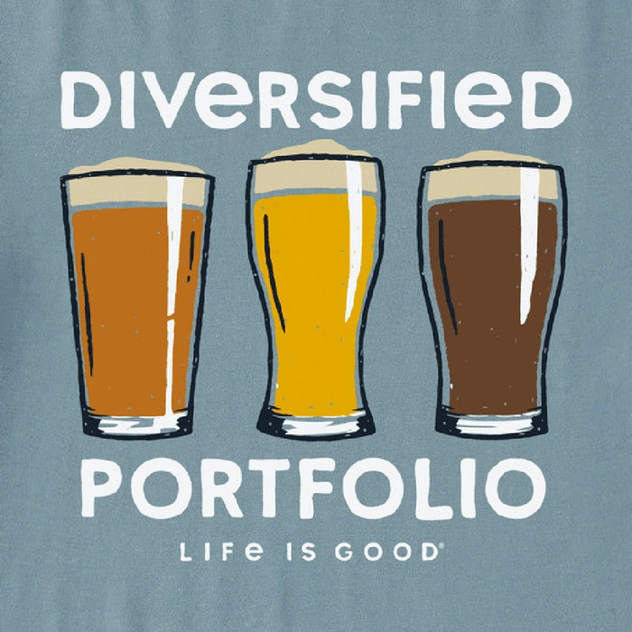 Life Is Good : Men's Diversified Portfolio Beer Short Sleeve Tee -