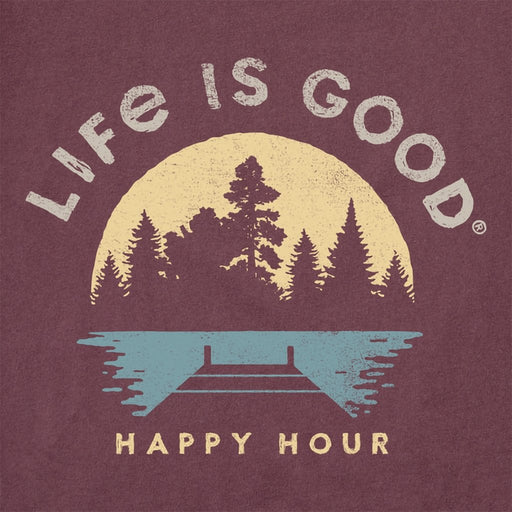 Life Is Good : Men's Dockside Happy Hour Short Sleeve Tee - Life Is Good : Men's Dockside Happy Hour Short Sleeve Tee