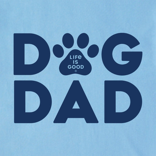 Life Is Good : Men's Dog Dad Crusher Tee - Life Is Good : Men's Dog Dad Crusher Tee