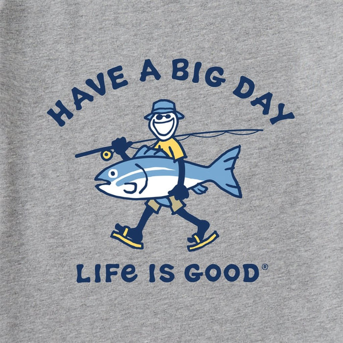 Life Is Good : Men's Have A Big Day Fishing Crusher-LITE Tee - Annies Hallmark and Gretchens Hallmark Medium - Annie's Hallmark