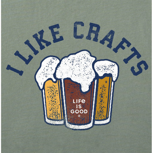 Life Is Good : Men's I like Crafts Short Sleeve Tee - Life Is Good : Men's I like Crafts Short Sleeve Tee