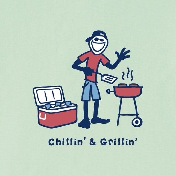 Life Is Good : Men's Jake Chillin And Grillin Crusher Tee -