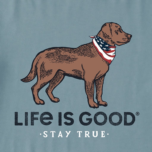 Life Is Good : Men's Stay True Dog Crusher-Lite Tee -