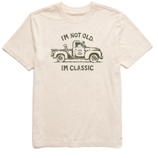 Life Is Good : Men's Trusty Pickup and Dog Crusher Tee - Life Is Good : Men's Trusty Pickup and Dog Crusher Tee