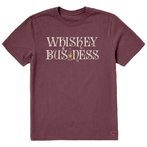 Life Is Good : Men's Whiskey Business Bottle Short Sleeve Tee -