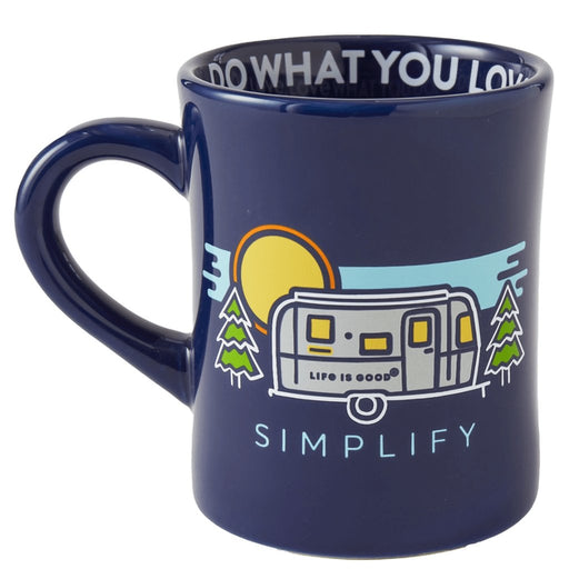 Life Is Good : Simplify Camper Diner Mug -
