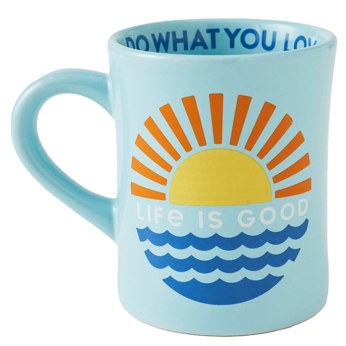 Life Is Good : Sunset On The Water Diner Mug -